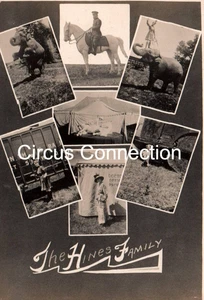 C1910's - Ringling Bros Circus the Hines Family Souvenir RPPC - AAFN - Foto 1 di 3