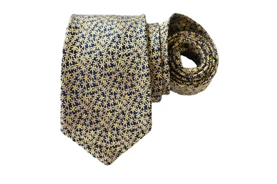 PAUL FREDRICK CORBATA HOMBRE ORO/FLORAL Ancho: 3.5/8" Largo: 59" Foto 1 de 3