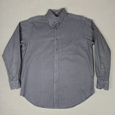 Camisa Victorinox Para Hombre Gris Mediana Abotonada Manga Larga 2 Capas Algodón Foto 1 de 4