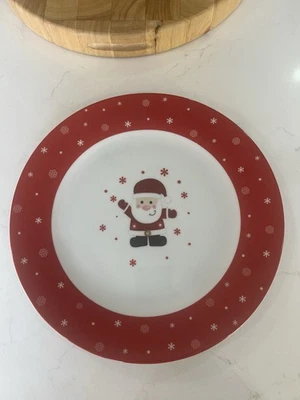 Father Christmas Ceramic Cake/Mince Pie Plate 26cm Wide - Image 1 of 4