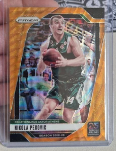 2024-25 Panini Prizm Turkish Airlines EuroLeague Orange Wave /60 Nikola Pekovic - Bild 1 von 2