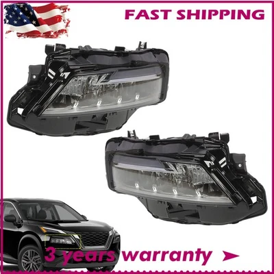 Chrome LED For Nissan Rogue SL|SV 2021-2023 Headlight Headlamp Left Right Side - Image 1 of 4