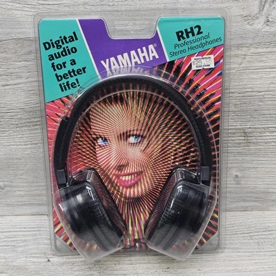 Vintage Yamaha RH2 Professional Stereo Headphones Over Ear Deep Bass Retro NOS - Image 1 of 4