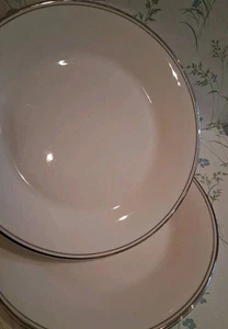 Royal Doulton Platinum Concord Dinner Plates 10.5" X6 Excellent Condition - Picture 1 of 4