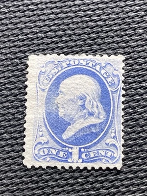 Estampillas antiguas de Estados Unidos Scott #156 Benjamin Franklin finas como nuevas sin goma de mascar Foto 1 de 2