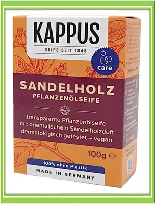 Kappus Sandelholz-Stückseifen 100g |€20,00/Kg - Bild 1 von 4