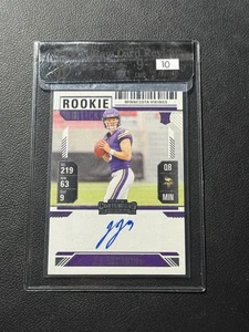 2024 Panini Contenders #101 JJ McCarthy AUTO BGS RCR 9 MINT AUTO 10 Vikings RC - Picture 1 of 2