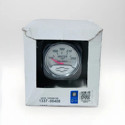 Auto Meter 2-1/16" Chevy Heritage Bowtie Water Temperature Gauge  100-250 °F - Image 1 of 2