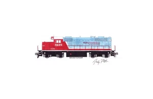 Carolina Coastal GP9R #4609 11"x17" Poster Print by Andy Fletcher signed - Picture 1 of 1