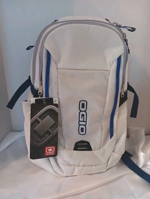 OGIO Backpack ASCENT White/Navy RARE Features Padded Laptop Compartment New! - Image 1 of 4