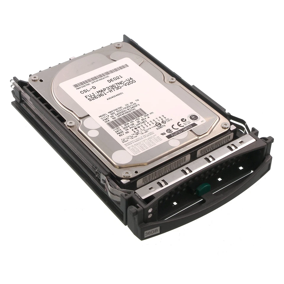 Fujitsu Siemens SCSI-Festplatte 36GB 10K U320 SCA2 LFF - S26361-H730-V200 - Bild 1 von 1