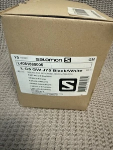 Fijaciones de esquí Salomon L C5 GW J75 Junior negro/blanco nuevas en caja - Imagen 1 de 6
