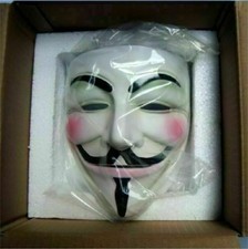 V For Vendetta Mask High-quality Cosplay Guy Fawkes Anonymous Mask Halloween
