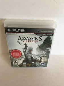 Assassin's Creed III 3 Sony PlayStation 3 PS3 GAME COMPLETE w/MANUAL - Picture 1 of 5
