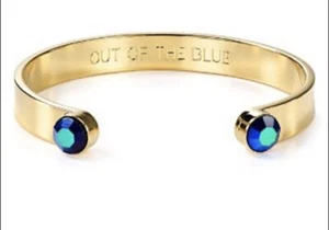 $78 Kate Spade Forever Gems Cuff- Blue "Out of the Blue" bracelet SP19 - Picture 1 of 6