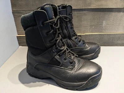 5.11 Tactical ATAC Storm 8" Side Zip Black Duty Boots Size 6.5 Security Patrol  - Image 1 of 4