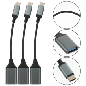 3 Pcs USB-C Male to USB 3.0 Female OTG Cable Adaptor for Pixel and other - Afbeelding 1 van 12