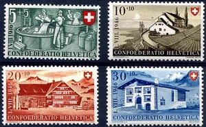 SVIZZERA - 1946 PRO PATRIA SERIE NUOVA ** MNH - Imagen 1 de 1