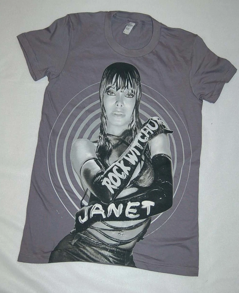 Camiseta Feminina S/S JANET JACKSON ROCK WITCHU TOUR Cinza Concerto P 4-6 - Imagem 1 de 1