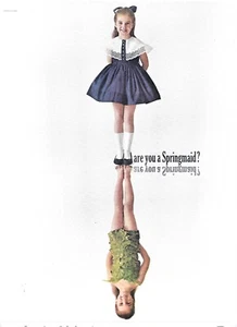Anuncio de moda Springmaid de los años 60 algodón 1963 - Imagen 1 de 1