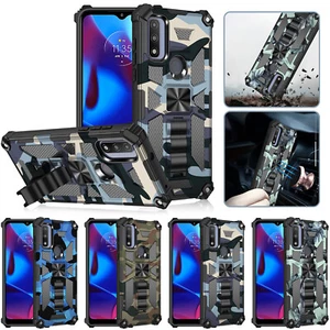 Funda rígida a prueba de golpes con soporte para Motorola Moto G Stylus/Power/Play 2025 - Imagen 1 de 11
