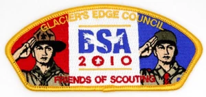 2010 FOS CSP Patch Glacier's Edge Council Patch Boy Scouts BSA Madison WI - Picture 1 of 2