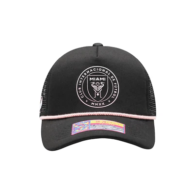 Inter Miami CF 'Atmosphere Trucker' Snapback Hat by Fan Ink - Black- MLS - Image 1 of 4