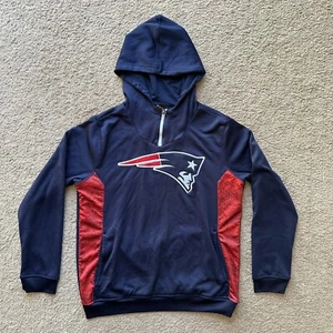 New England Patriots Sweatshirt Boys Large NFL Team Apparel Hoodie High Neck - Picture 1 of 11