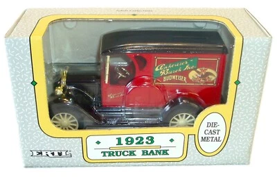 NIB ERTL ANHEUSER BUSCH BUDWEISER DELIVERY 1923 DIECAST METAL TRUCK BANK 1:25 - Image 1 of 4