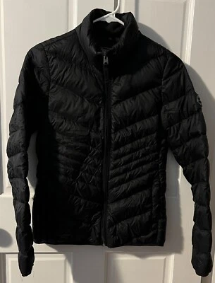 Abercrombie & Fitch Womens Black Full Zip Quilted Down Puffer Jacket XS - Image 1 of 4