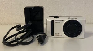 CASIO EXILIM EX-ZR1000 white English Language compact digital camera Working - Picture 1 of 8