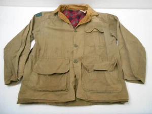 Chief Pontiac Brand Men’s Duck Brown Vintage Canvas Hunting Jacket M Distressed - Picture 1 of 13