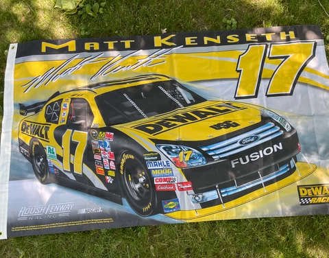 Dewalt Racing Matt Kenseth #17 Nascar Graphic Roush Fenway Flag 61 X 35” Cover