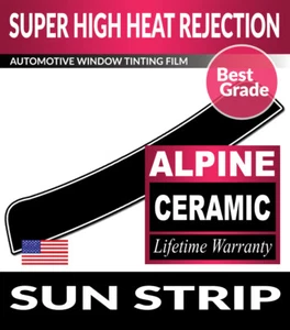 ALPINE PRECUT SUN STRIP WINDOW TINTING TINT FILM FOR FORD F-150 REG 15-25 - Picture 1 of 1