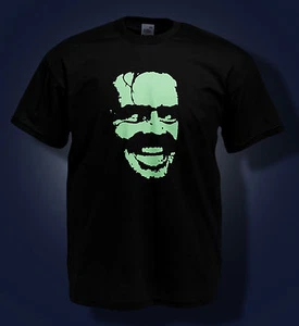 THE SHINING T-SHIRT / Jack Nicholson - HERE'S JOHNNY - Glow in the Dark t-shirt  - Picture 1 of 2