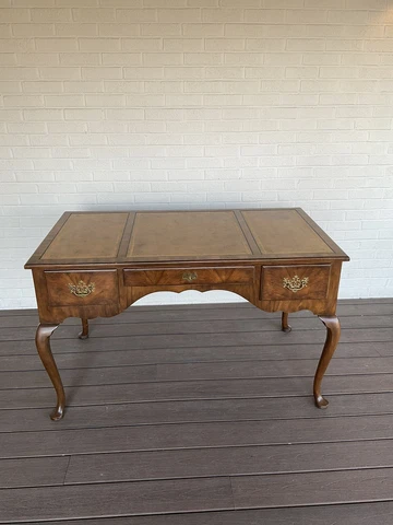 Mid 20th Century Baker Furniture Vintage Queen Ann Desk Cover