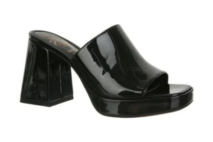 Sam & Libby Kaia Plateau-Pantolette Sandale Damengröße 9,5 Lack schwarz Slipper - Bild 1 von 6