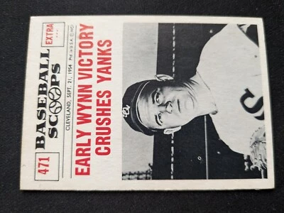 1961 Nu-Card Scoops Baseball Card # 471 Early Wynn - Chicago White Sox (EX) - Image 1 of 3