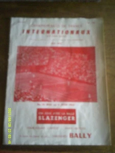 TENNIS PROGRAMM INTERNATIONALE RANCE MEISTERSCHAFTEN 1957 STADE ROLAND GARROS - Bild 1 von 11