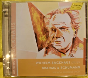 SEALED Wilhelm Backhaus Plays Brahms & Schumann CD - Imagen 1 de 2