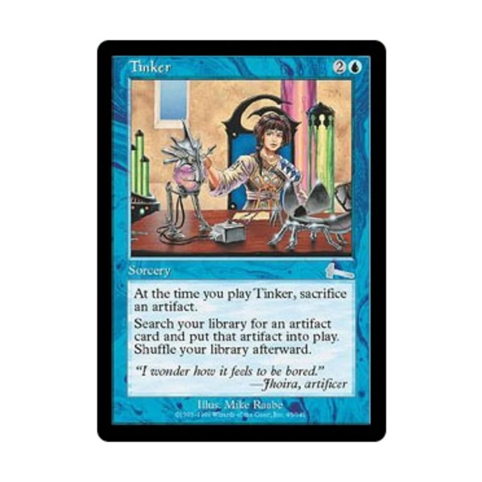 WOTC MtG Urza's Legacy Tinker (U) VG - Image 1 of 1