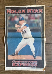 NOLAN RYAN - HOUSTON CHRONICLE POSTER - 1.10.1999 - COOPERSTOWN EXPRESS/RANGERS - Bild 1 von 1