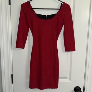 Rotes tailliertes Minikleid Damen Junior Material Mädchen Größe XS - Bild 1 von 5