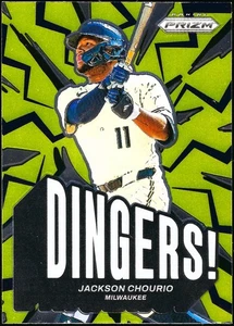 2025 Panini Prizm DINGERS! #1 Jackson Chourio Milwaukee Brauer - Bild 1 von 2