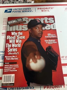 PEDRO MARTINEZ SPORTS ILLUSTRATED MLB PREVIEW MARCH 27TH 2000 NO LABEL - Picture 1 of 3
