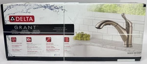 Neu Delta Grant Einhand ausziehbare Küchenarmatur Edelstahl 16953-SS-DST - Bild 1 von 6