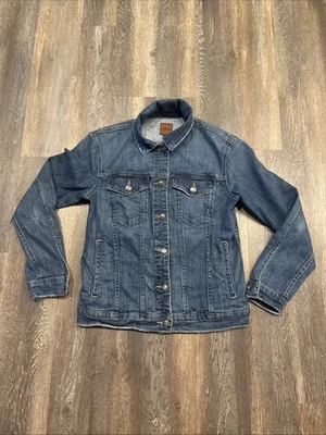 Joes Jeans XS Women's Standard Trucker Blue Denim Jacket Distressed - Image 1 of 4