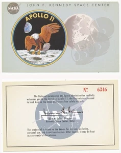 Apollo 11 Launch Ticket #6346 NASA Moon Mission 1969 * Official Ticket *RARE - Picture 1 of 3