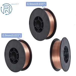 3 Rollen ER70S-6,035 Zoll (0,9 mm) Baustahl MIG Schweißdraht 11 Pfund Rolle Neu - Bild 1 von 8