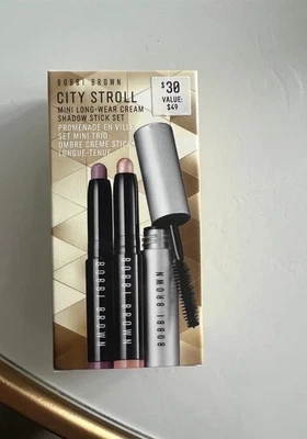 Bobbi Brown - City Stroll Mini Juego de barras de sombra crema de larga duración - NUEVO Foto 1 de 4
